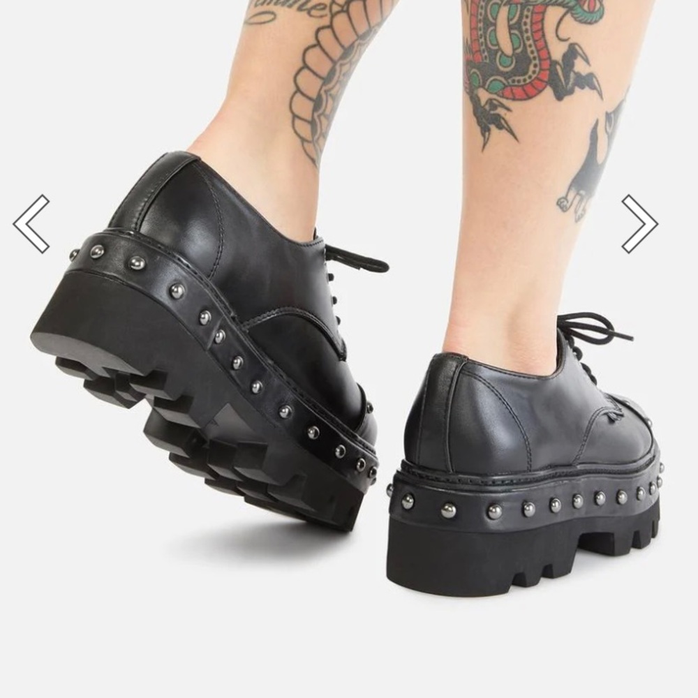 Dollskill T.U.K. Platform Oxford shoes size US 10 men/ 12 women.